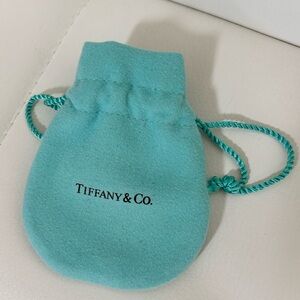 Tiffany and Co. Logo Tiffany Blue Drawstring Pouch